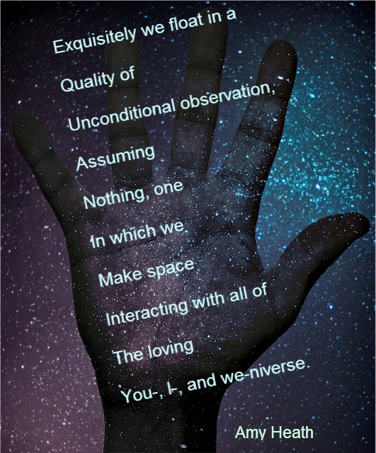 Amy Heath, acrostic poem, pixabay.com/en/space-sky-hand-fingers-paint-636894/