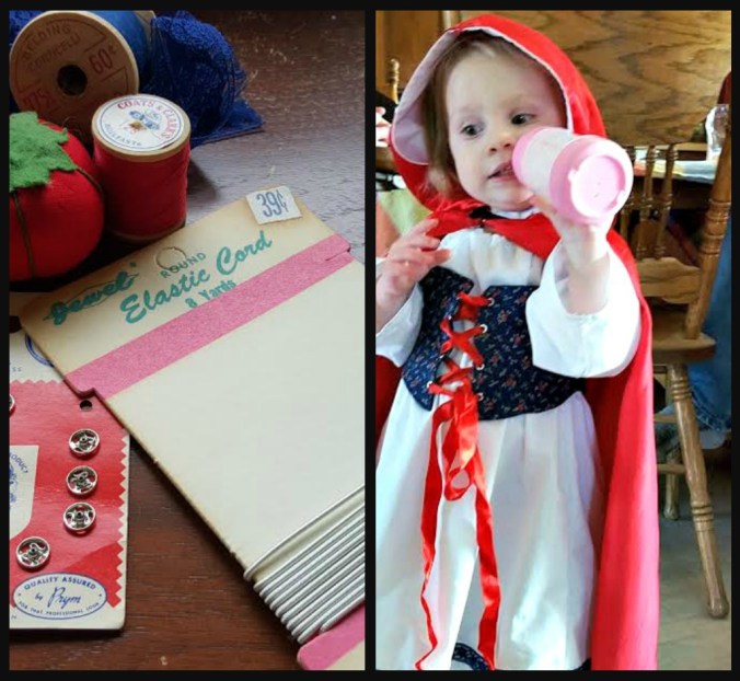 vintage notions, Red Riding Hood costume