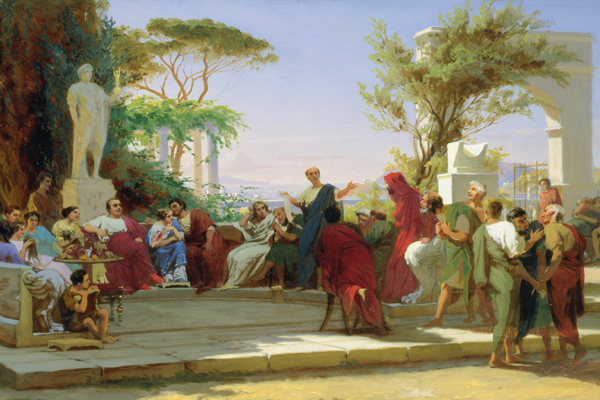 Horatius Reading His Satires To Maecenas by Fedor Andreevich Bronnikov